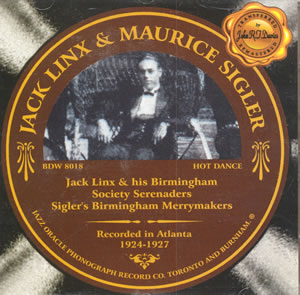 JACK LINX - Jack Linx & Maurice Sigler: 1924-1927 cover 