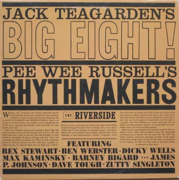 JACK TEAGARDEN - Jack Teagarden's Big Eight / Pee Wee Russell's Rhythmakers (aka La Storia Del Jazz) cover 