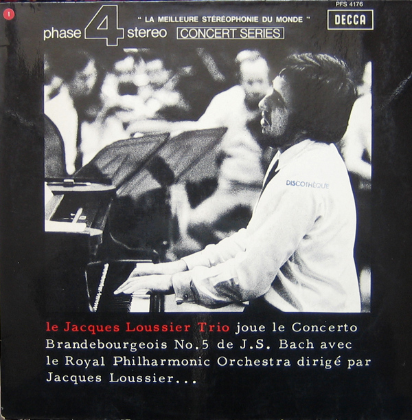 JACQUES LOUSSIER - Concerto Brandbourgeois No. 5 De J.S. Bach (aka Play Bach In Phase Four Stereo) cover 
