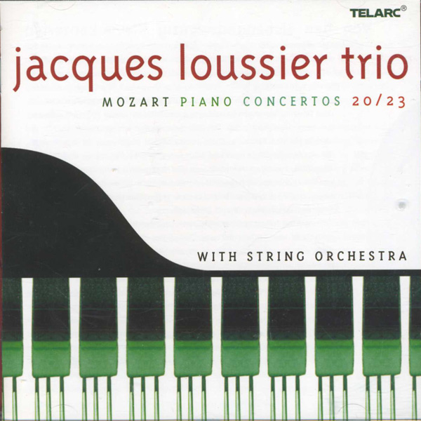 JACQUES LOUSSIER - Mozart Piano Concertos 20 + 23 cover 