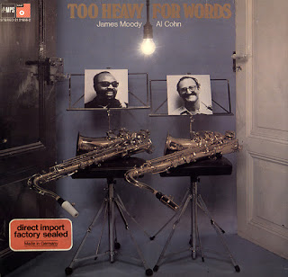 JAMES MOODY - Too Heavy for Words cover 