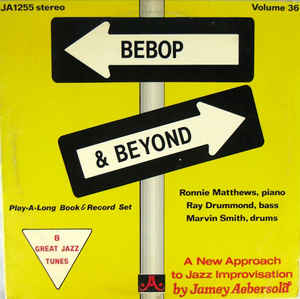 JAMEY AEBERSOLD - Bebop & Beyond: Volume 36 cover 