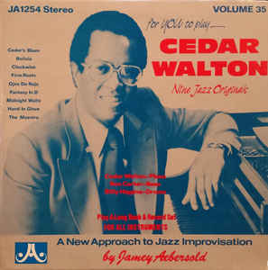 JAMEY AEBERSOLD - Cedar Walton ‎– Volume 35: Nine Jazz Originals cover 