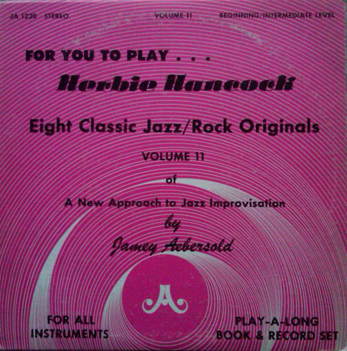 JAMEY AEBERSOLD - Herbie Hancock - Eight Classic Jazz/Rock Originals cover 