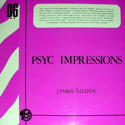 JANKO NILOVIĆ - Psyc Impressions cover 