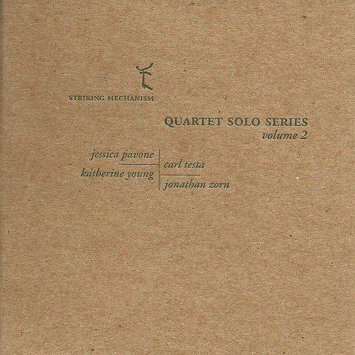 JESSICA PAVONE - Quartet Solo Series volume 2 cover 
