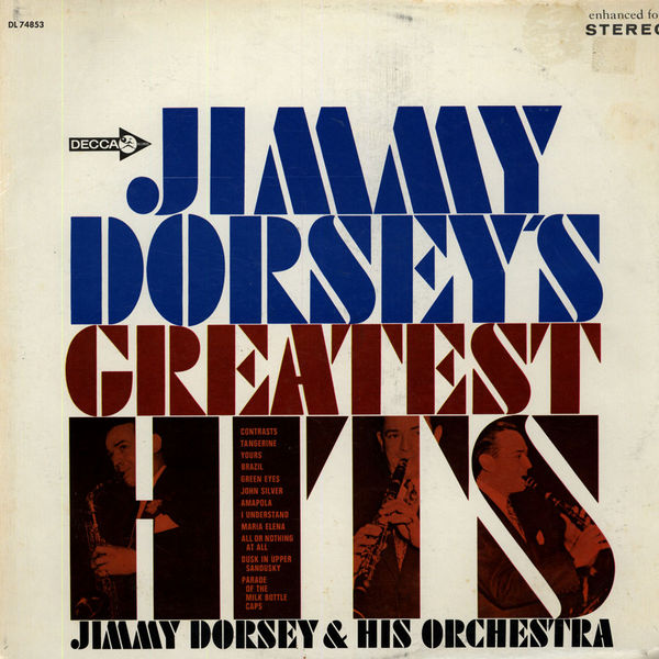 JIMMY DORSEY - Jimmy Dorsey's Greatest Hits cover 