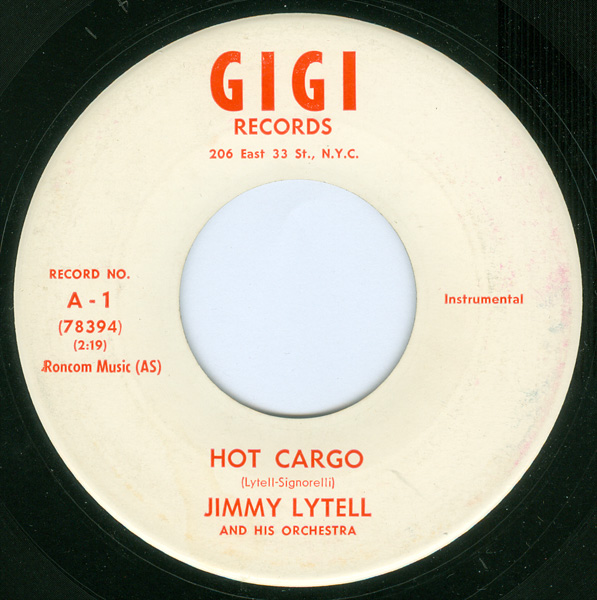 JIMMY LYTELL - Hot Cargo / A Blues Serenade cover 