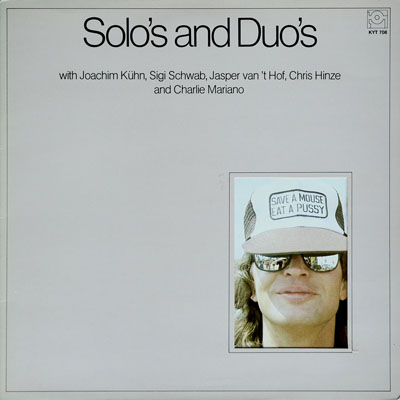 JOACHIM KÜHN - Solos And Duos cover 