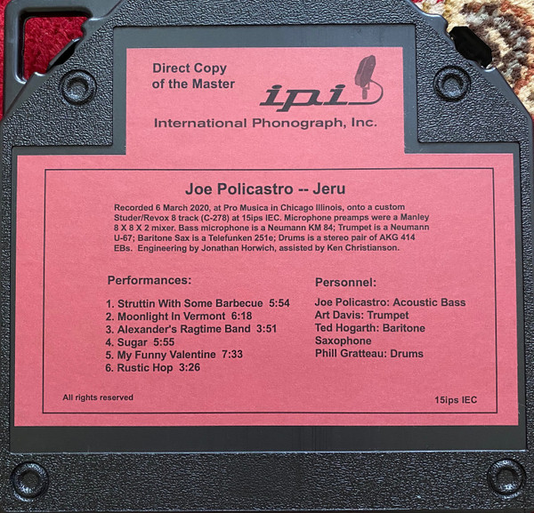 JOE POLICASTRO - Jeru cover 