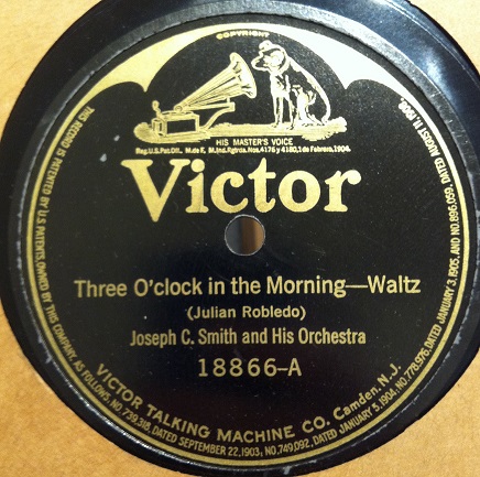 JOE SMITH - Three O'clock In The Morning cover 