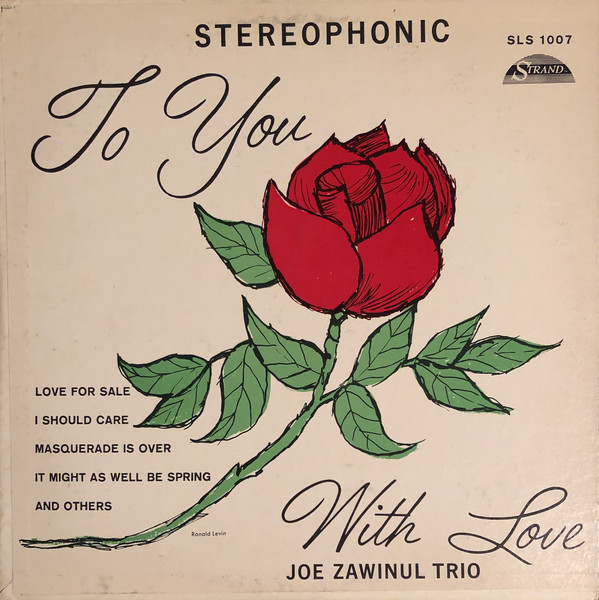 JOE ZAWINUL - Joe Zawinul Trio : To You With Love (aka The Beginning) cover 