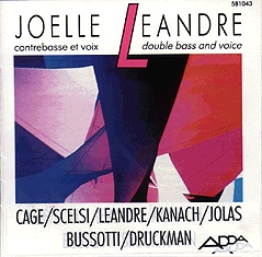 JOËLLE LÉANDRE - Contrebasse Et Voix / Doublebass and Voice cover 