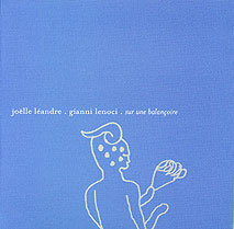JOËLLE LÉANDRE - Sur Une Balançoire (with Gianni Lenoci) cover 