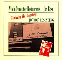 JON ROSE - Violin Music For Restaurants cover 