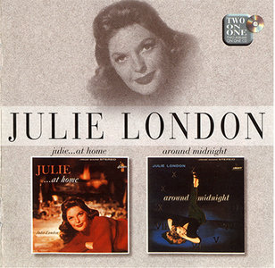JULIE LONDON - Julie... At Home / Around Midnight cover 