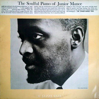 JUNIOR MANCE - The Soulful Piano of Junior Mance cover 