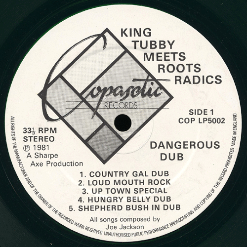 KING TUBBY - Dangerous Dub cover 