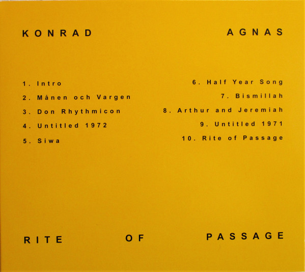 KONRAD AGNAS - Rite Of Passage cover 