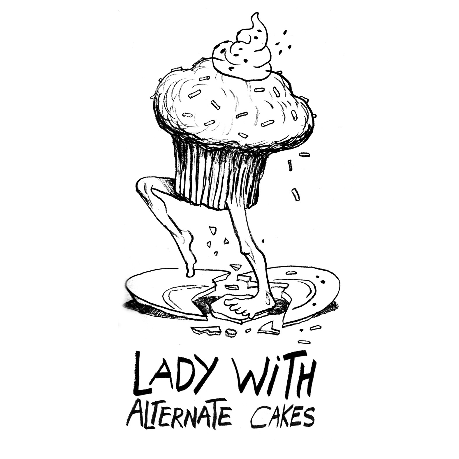 LADY WITH - Alternate Cakes cover 
