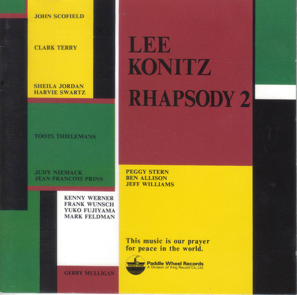 LEE KONITZ - Rhapsody 2 cover 