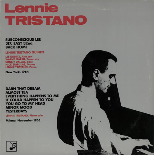 LENNIE TRISTANO - Lennie Tristano cover 