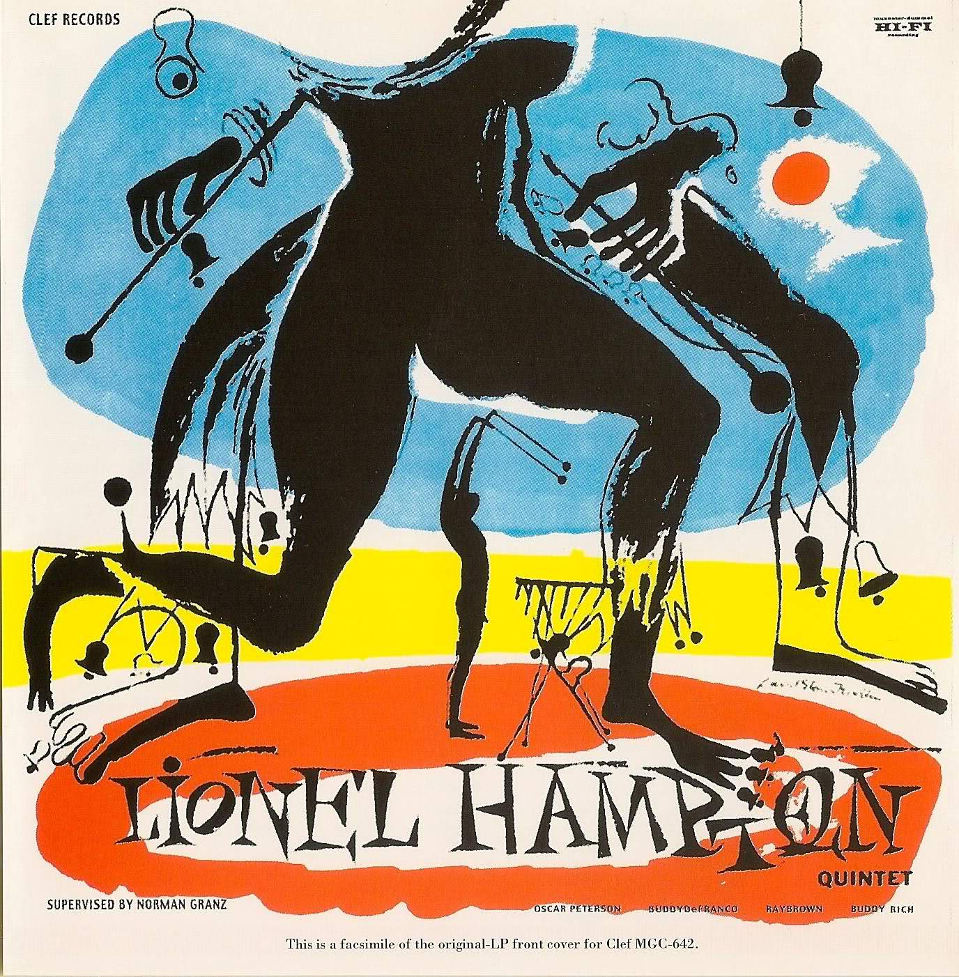 LIONEL HAMPTON - The Lionel Hampton Quintet (Clef  MGC-642) cover 