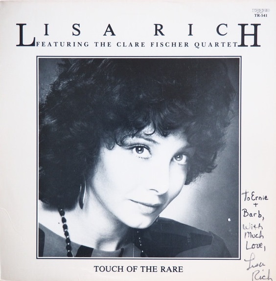 LISA RICH - Lisa Rich Featuring The Clare Fischer Quartet : Touch Of The Rare cover 