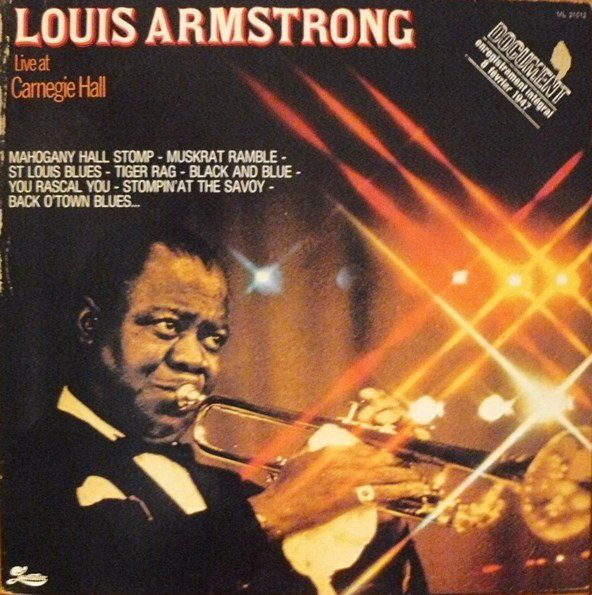 LOUIS ARMSTRONG - Live At Carnegie Hall cover 