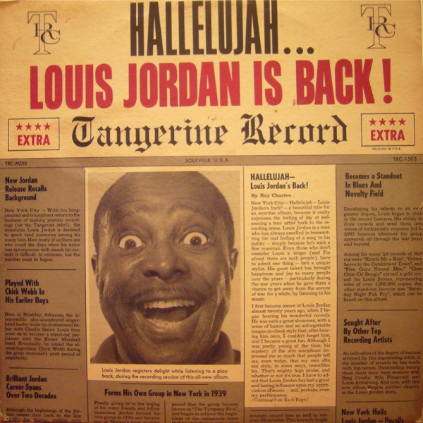 LOUIS JORDAN - Hallelujah... Louis Jordan Is Back! cover 