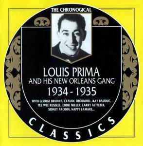 LOUIS PRIMA (TRUMPET) - Louis Prima And His New Orleans Gang : 1934-1935 cover 