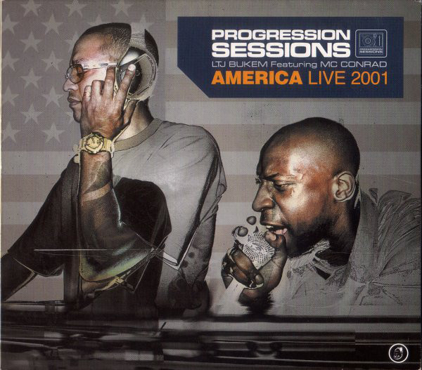 LTJ BUKEM - LTJ Bukem Featuring MC Conrad ‎: Progression Sessions 6 - America Live 2001 cover 