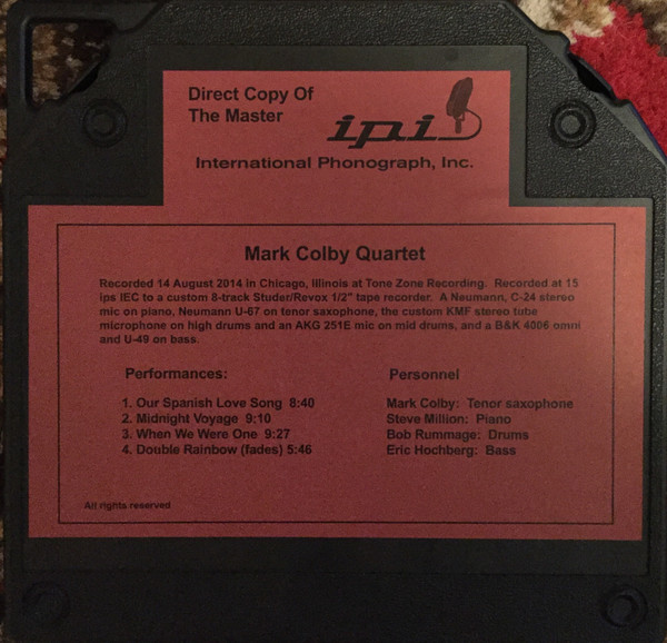 MARK COLBY - Mark Colby Quartet cover 