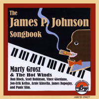 MARTY GROSZ - Marty Grosz and the Hot Winds: James P. Johnson Songbook cover 