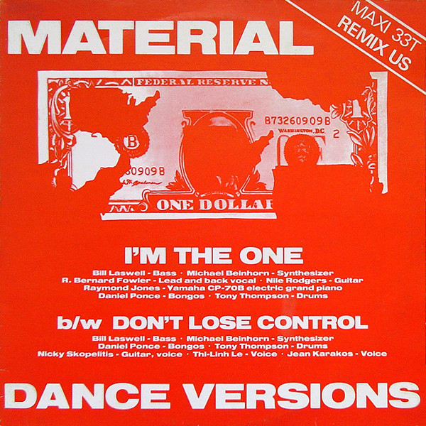 MATERIAL - I'm The One (Dance Versions) cover 