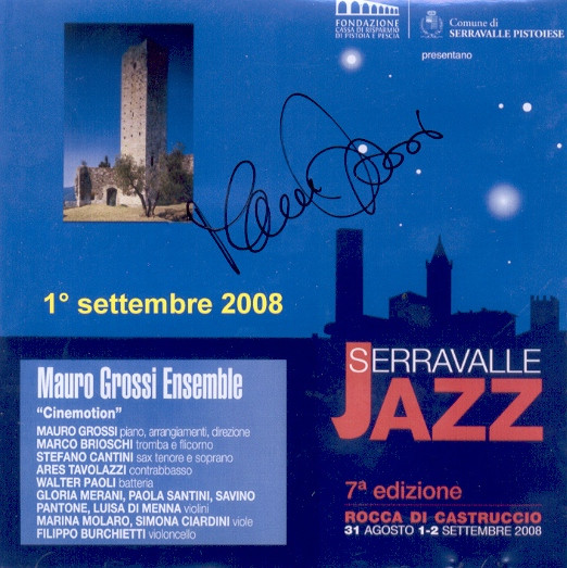 MAURO GROSSI - Mauro Grossi Ensemble : Cinemotion cover 