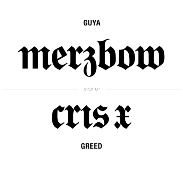 MERZBOW - Merzbow / Cris X ‎: Guya / Greed cover 