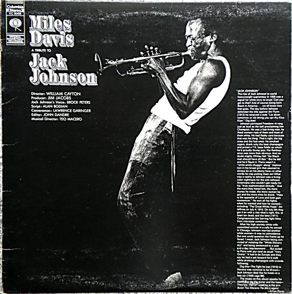 MILES DAVIS - A Tribute to Jack Johnson cover 