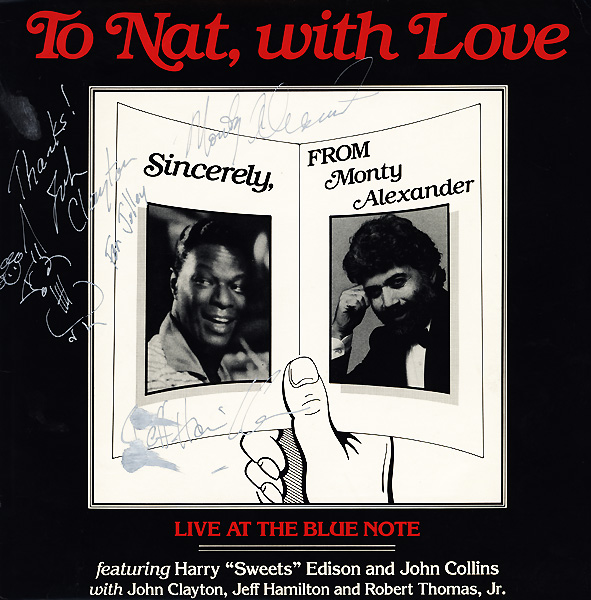 MONTY ALEXANDER - To Nat, With Love cover 