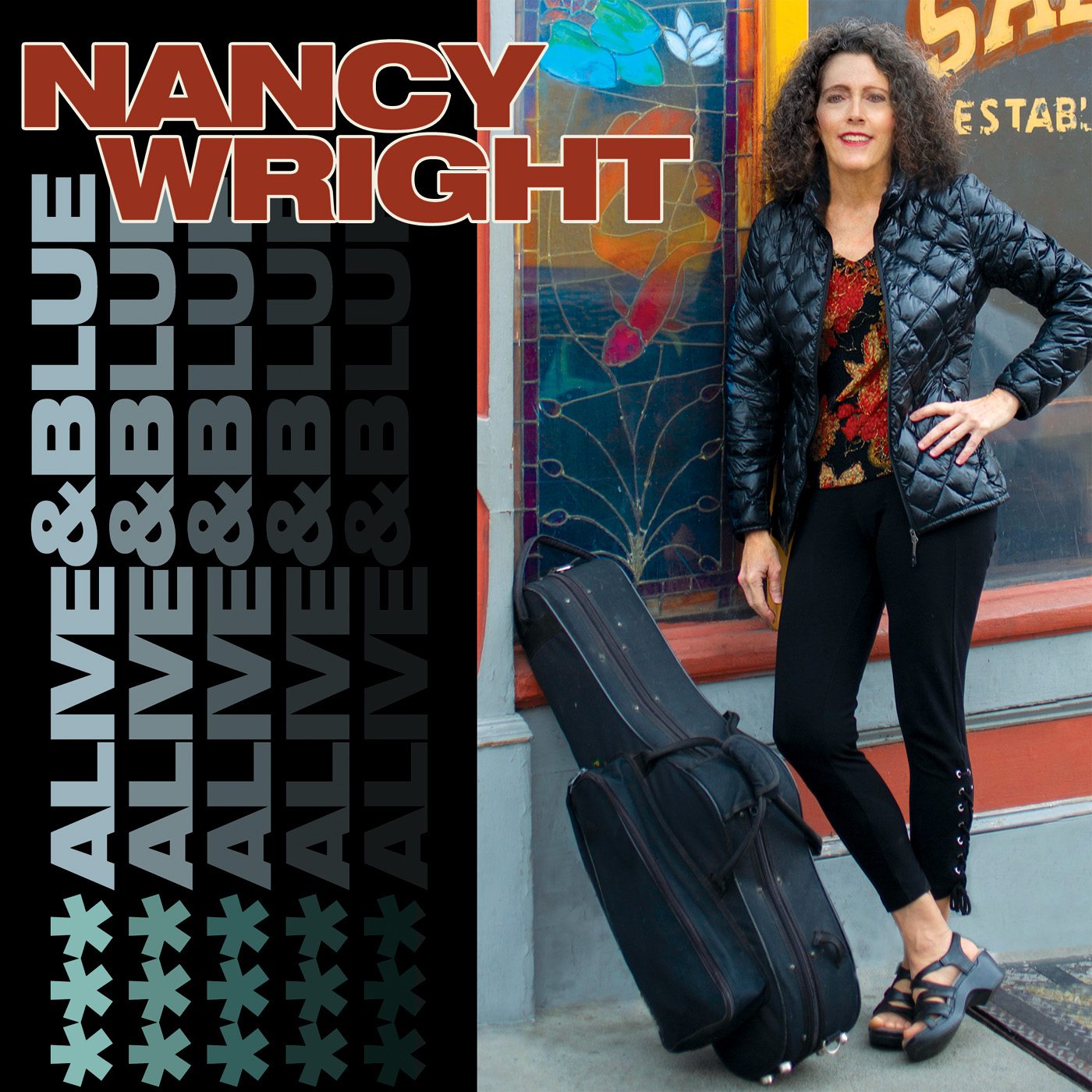 NANCY WRIGHT - Alive & Blue cover 