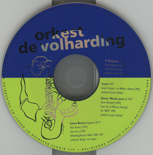 ORKEST DE VOLHARDING - Orkest De Volharding (2003) cover 