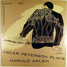 OSCAR PETERSON - Oscar Peterson Plays Harold Arlen (aka Plays The Harold Arlen Song Book) cover 