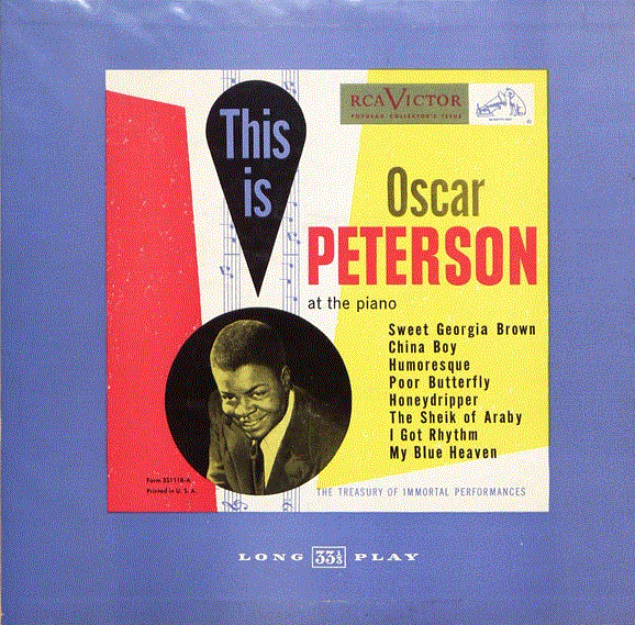 OSCAR PETERSON - This Is Oscar Peterson At The Piano cover 