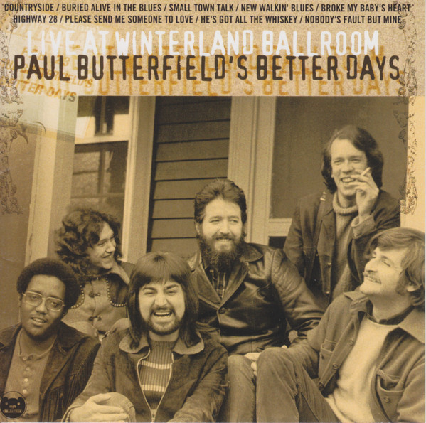 PAUL BUTTERFIELD - Live At Winterland Ballroom cover 