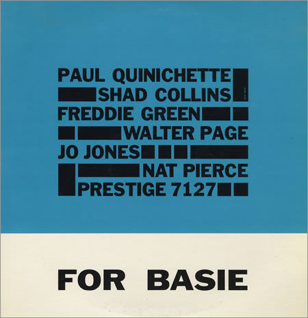 PAUL QUINICHETTE - For Basie cover 