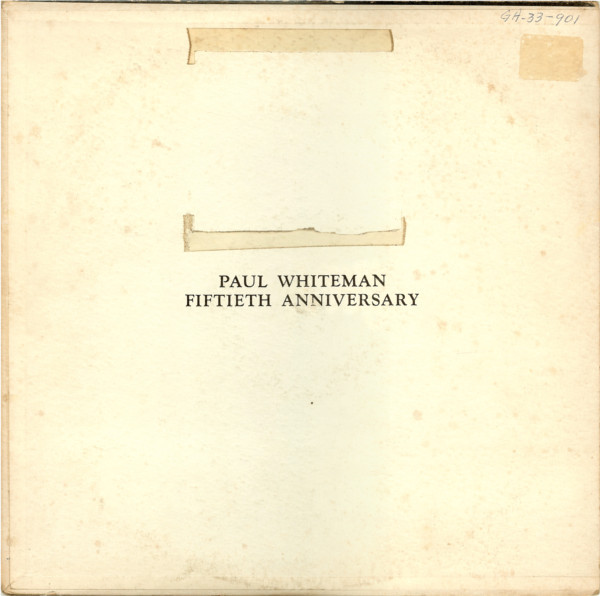 PAUL WHITEMAN - 50th Anniversary cover 