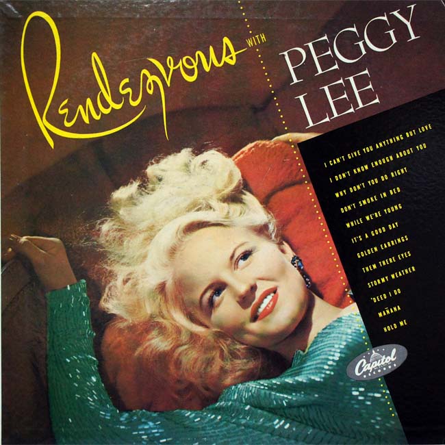 PEGGY LEE (VOCALS) - Rendezvous with Peggy Lee cover 