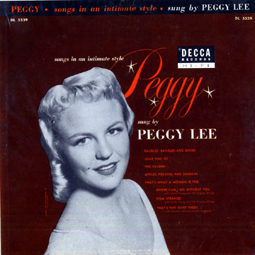 PEGGY LEE (VOCALS) - Songs in an Intimate Style cover 