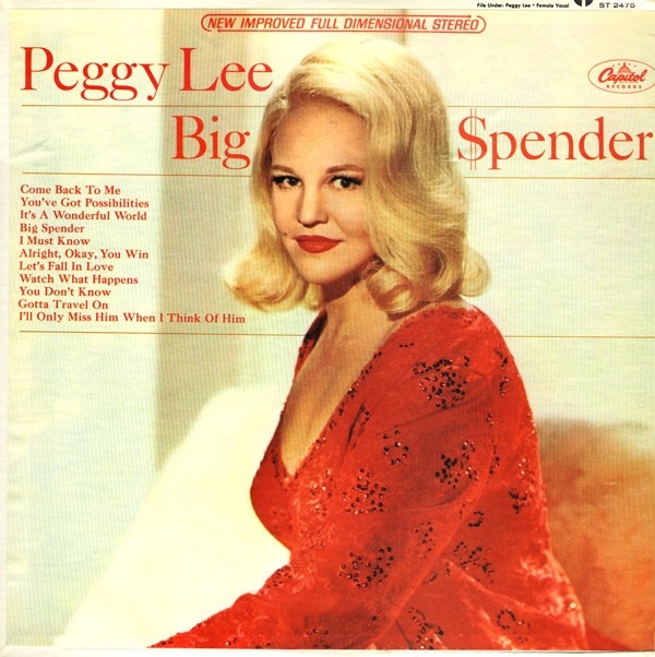 PEGGY LEE (VOCALS) - Big Spender cover 