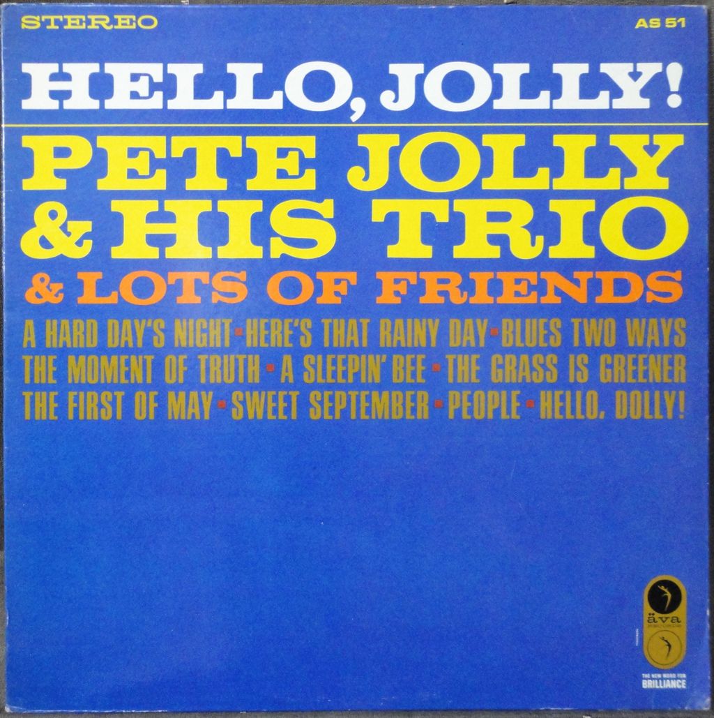 PETE JOLLY - Hello, Jolly! cover 